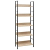 Image de Bibliothèque à 5 niveaux chêne 60x27,6x158,5 cm bois ingénierie
