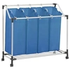 Image de Wassorteerder met 4 zakken staal blauw288332
