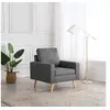 Image de Fauteuil gris foncé tissu