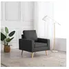 Image de Fauteuil gris foncé tissu