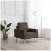 Image de Fauteuil tissu marron