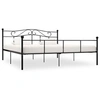Image de Cadre de lit sans matelas noir métal 180x200 cm