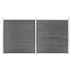 Image de Schutting 353x186 cm HKC grijs3053225