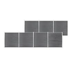 Image de Schutting 1218x186 cm HKC grijs3053230