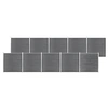Image de Schutting 1737x186 cm HKC grijs3053233