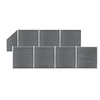 Image de Schuttingset 7 vierkant en 1 schuin 1311x186 cm HKC grijs3053239