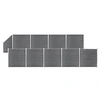 Image de Schuttingset 9 vierkant en 1 schuin 1657x186 cm HKC grijs3053241