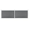Image de Schutting 353x106 cm HKC grijs3053247