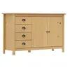 Image de Buffet Hill Marron miel 130x40x80 cm Bois de pin solide288931