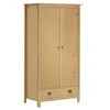 Image de Garde-robe à 2 portes Hill 89x50x170 cm Bois de pin solide288947