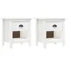 Image de Tables de chevet 2 pcs Hill 46x35x49,5 cm Bois de pin solide