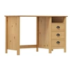 Image de Bureau Hill avec 3 tiroirs 120x50x74 cm Pin solide