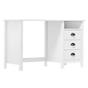 Image de Bureau Hill avec 3 tiroirs 120x50x74 cm Bois pin massif