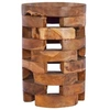 Image de Table de chevet 30x30x45 cm Bois de teck massif