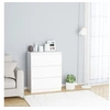 Image de Buffet Blanc 60x35x76 cm Bois d ingénierie