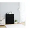 Image de Buffet Noir 60x35x76 cm Bois d ingénierie