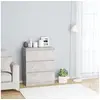 Image de Buffet Gris béton 60x35x76 cm Bois d ingénierie