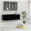 Image de Meuble TV Noir 100x30x30 cm Bois d'ingénierie