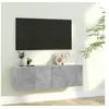 Image de Meuble TV Gris béton 100x30x30 cm Bois d'ingénierie