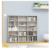 Image de Cd-kast 102x23x89,5 cm bewerkt hout betongrijs801791
