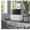 Image de Meuble TV Blanc 80x34x36 cm Bois d ingénierie