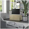 Image de Meuble TV Chêne sonoma 80x34x36 cm Bois d ingénierie