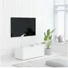Image de Meuble TV Blanc 80x34x30 cm Bois d ingénierie