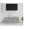 Image de Meuble TV Gris béton 80x34x30 cm Bois d ingénierie
