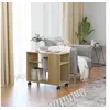 Image de Table d appoint Chêne sonoma 70x35x55 cm Bois d ingénierie