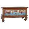 Image de Table Basse Table d'Appoint Table de Canapé avec 1 Tiroir Meuble de Salon Salle de Séjour Maison Intérieur Bois de Teck Récupéré 80x50x40 cm
