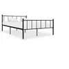 Image de Cadre de lit sans matelas noir métal 180x200 cm