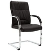 Image de Chaise de bureau cantilever Noir Similicuir