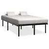 Image de Cadre de lit sans matelas noir métal 140x200 cm