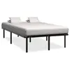 Image de Cadre de lit sans matelas noir métal 160x200 cm