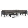 Image de Salon de jardin 7 pcs avec coussins Résine tressée Anthracite