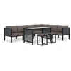 Image de Salon de jardin modulable resine tressee gris 9 pieces 68 x 264 x 64 7 personnes