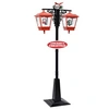 Image de Lampadaire de Noël avec Père Noël Lumière Réverbère de Noël Ornement Décoration de Noël Fête Jardin Extérieur Noir et 289926