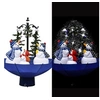 Image de Arbre de Noël neigeux avec base de parapluie Bleu 75 cm PVC
