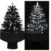 Image de Arbre de Noël Neigeux avec Base de Parapluie Décoration de Noël Sapin Artificiel Salon Salle de Séjour Maison 289931