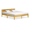 Image de Cadre de lit sans matelas bois de manguier massif 180 cm
