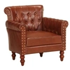 Image de Fauteuil Marron Cuir de chèvre véritable