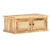 Image de Table basse 90x50x35 cm Bois de manguier et canne naturelle