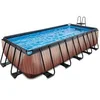 Image de Piscine avec pompe filtrante enfant Exit Toys Wood 540 x 250 x 122 cm Marron TU 30.22.53.10