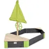 Image de Bac à sable en bois bateau Exit Toys Aksent 190 x 90 cm Gris TU 52.05.30.00