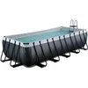 Image de Piscine avec pompe filtrante à sable en cuir enfant Exit Toys 540 x 250 x 122 cm Noir TU 30.27.53.20