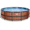 Image de Piscine avec pompe filtrante enfant Exit Toys Wood 488 x 122 cm Marron TU 30.22.16.10