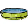 Image de Piscine avec pompe filtrante et voile d'ombrage enfant Exit Toys Lime 360 x 76 cm Vert TU 30.35.12.40