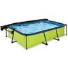 Image de Piscine avec pompe filtrante et voile d'ombrage enfant Exit Toys Lime 300 x 200 x 65 cm Vert TU 30.23.32.40