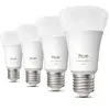 Image de Pack de 4 ampoules LED connectées A60 - - Lumière blanche chaude - Culot E27 - 6W - 1000-2000k - 810 lumens