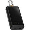 Image de Go2 series - Banque d'alimentation - avec solaire et lampe - 10000 mAh - 20 watt - Supercharge - 2 connecteurs de sortie (USB-C, USB) - noir charbon